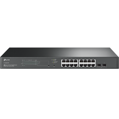 TP-Link Switch smart managed Layer2 18 Port &bull 16x 1 GbE &bull PoE Budget 150W &bull 2x SFP &bull 19" &bull Omada &bull TL-SG