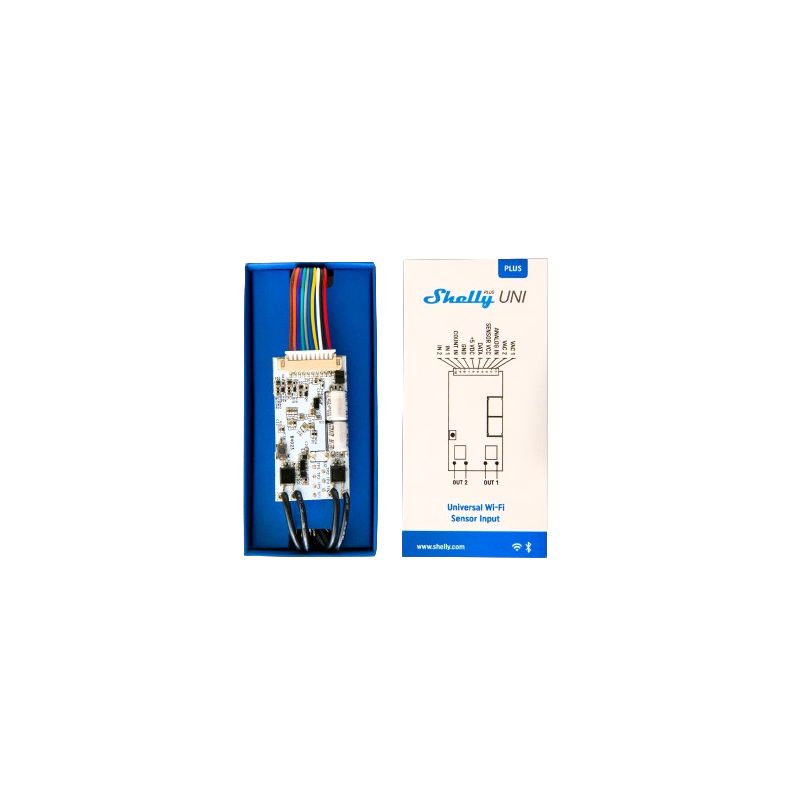 Shelly · Flush-mounted · "Plus Uni" · Universal module · Measuring function · WLAN - 224153 - 4