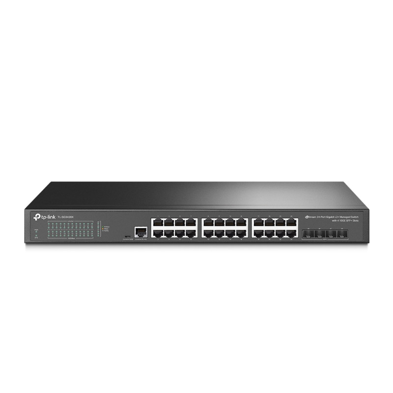 TP-Link Switch full managed Layer2+ 28 Port &bull 24x 2.5 GbE &bull 4x SFP+ &bull PoE Budget 500 Watt &bull 8x PoE bt &bull 16x 