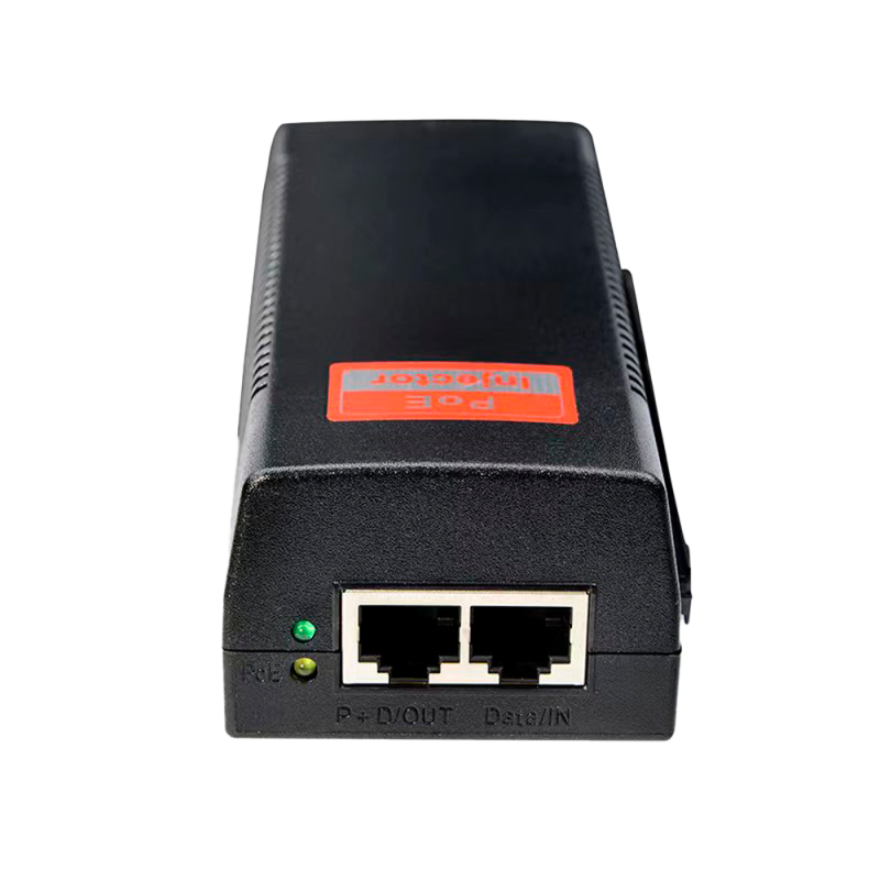 PoE-Injektor - Eingabe/Ausgabe RJ45 10/100/1000 Mbps - Leistung 90 W - Maximale Entfernung 100 m - PoE/PoE+/Hi-PoE IEEE802.3af/a