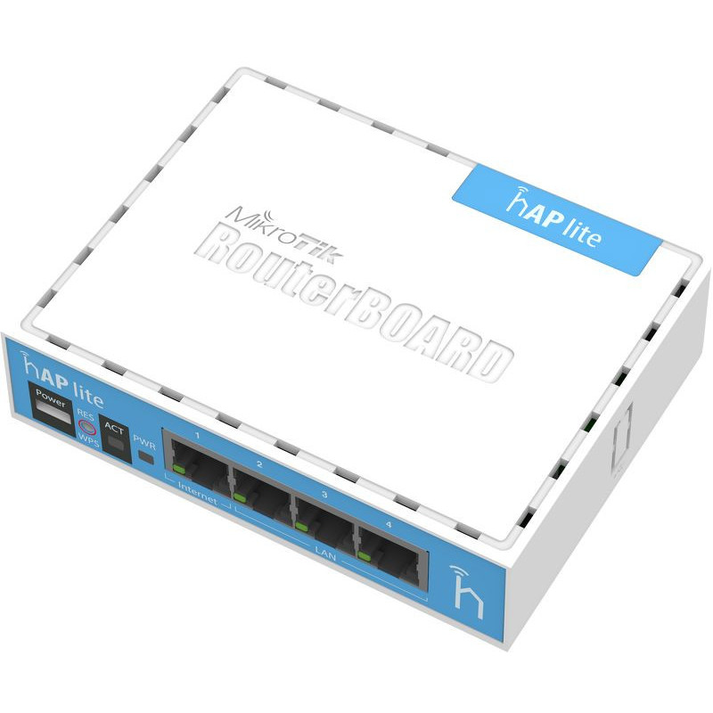 MikroTik home Access Point RB941-2nD, hAP lite, 2.4 GHz, 4x 10/100 MikroTik - Artmar Electronic & Security AG 