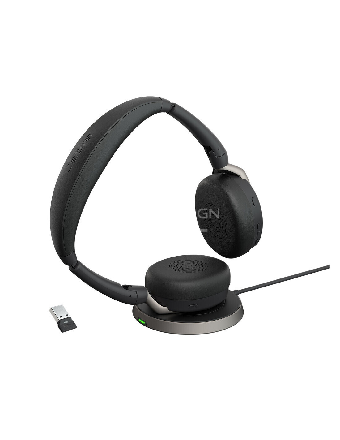Jabra Evolve2 65 Flex Link380a UC Stereo with Charging Stand