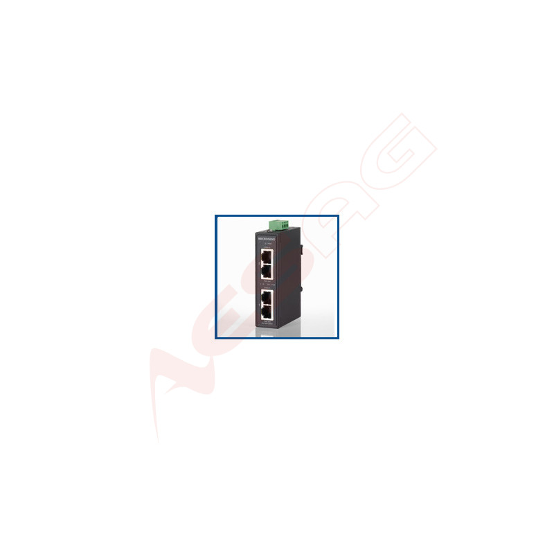 Microsens Entry Line compact PoE+ industrial injector for DIN rail, MS656030 MICROSENS - Artmar Electronic & Security AG