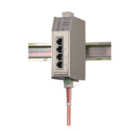 Microsens Profi Line Switch industrial FE, PoE, 4xRJ45, 2xST, MS650461PM-48 MICROSENS - Artmar Electronic & Security AG