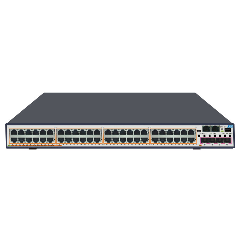 ZTE Switch Stackable Layer 3 PoE 48x Gigabit RJ45 + 4x Combo 1GB SFP/10GB SFP+ slot und 1x 480 Watt Netzteil ZTE - Artmar Electr