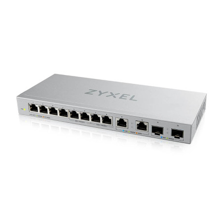 Zyxel Switch unmanaged Layer2 12 Port &bull 8x 1 GbE &bull 2x 2.5 GbE &bull 2x SFP &bull Desktop &bull Lüfterlos &bull XGS1010-1