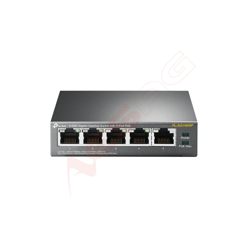 TP-Link - TL-SG1005P - 5-Port Gigabit Desktop Switch with 4-Port PoE TP-Link - Artmar Electronic & Security AG