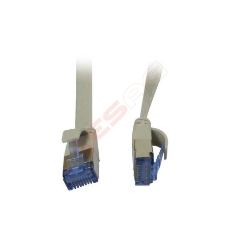 Patchkabel RJ45, CAT6A 500Mhz, 0.25m, grau, U/FTP, flach, AWG32, Synergy 21 Synergy 21 Kabel, Dosen, etc. - Artmar Electronic &