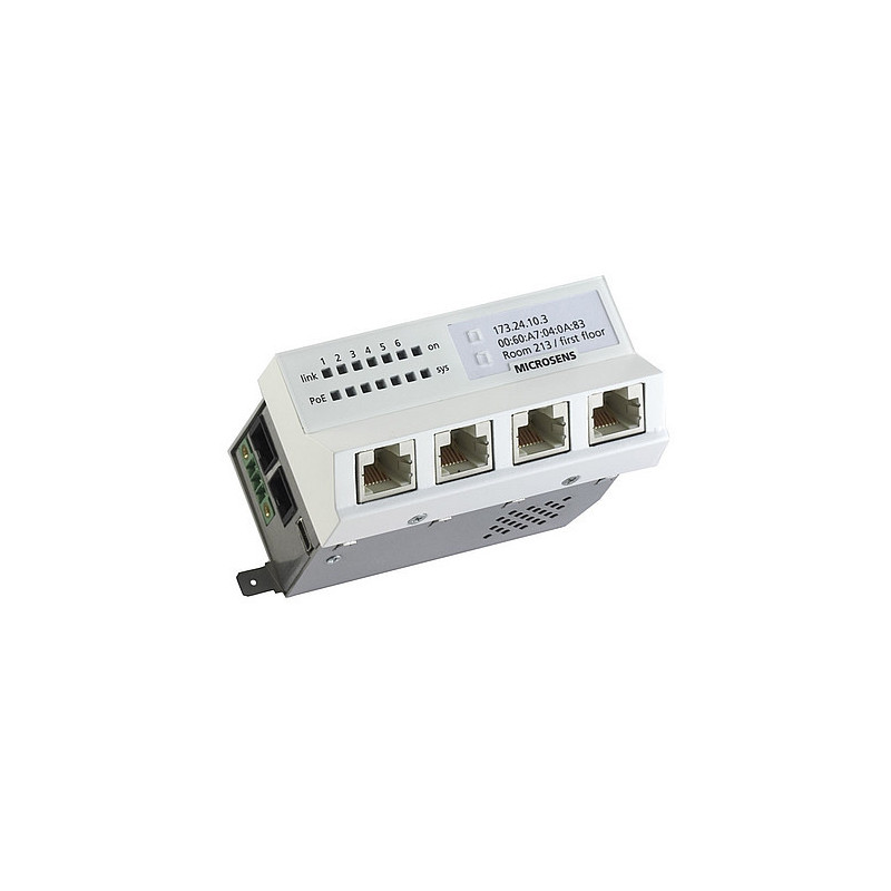 Microsens Installationswitch GBE 6 Port, horiz.Einbau 6xRJ45 MICROSENS - Artmar Electronic & Security AG