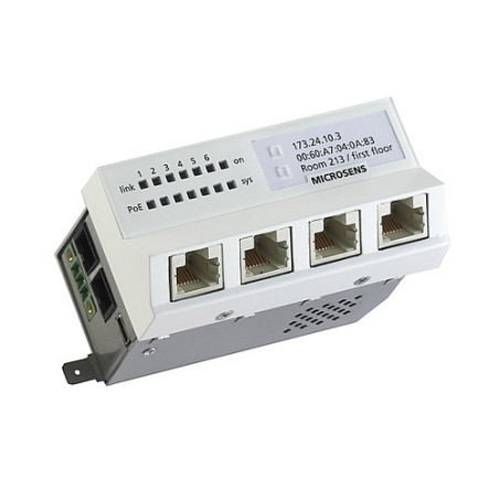 Microsens Installationswitch GBE 6 Port, horiz.Einbau 6xRJ45 MICROSENS - Artmar Electronic & Security AG