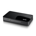 Zyxel Switch unmanaged Layer2 8 Port &bull 8x 1 GbE &bull Desktop &bull Fanless &bull Plastic housing &bull GS-108SV2 ZyXEL