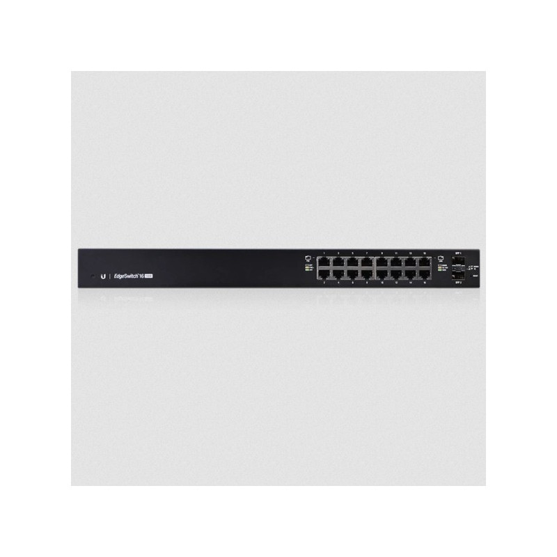 Ubiquiti EdgeSwitch 16 / 16 Gigabit RJ45 Ports / 2 SFP Ports / 150W / PoE+ / ES-16-150W  Ubiquiti - Artmar Electronic & Security