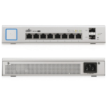 Ubiquiti UniFi Switch / 8 Port / 150W / PoE / 2 SFP / US-8-150W  Ubiquiti - Artmar Electronic & Security AG 