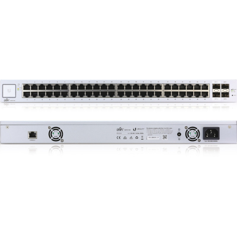 Ubiquiti UniFi Switch / 48 Ports / 2 SFP+ / 2 SFP / US-48 Ubiquiti - Artmar Electronic & Security AG