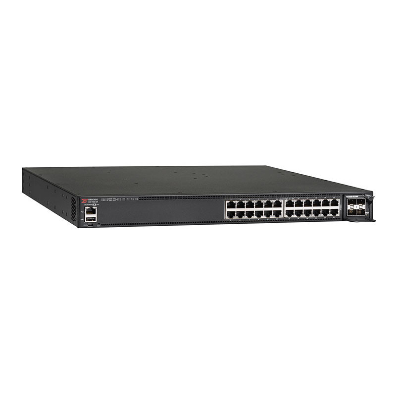 CommScope RUCKUS Networks ICX 7450 Switch 24-port 1 GbE switch bundle includes 4x10G SFP+ uplinks, 2x40G QSFP+ Ruckus Networks -