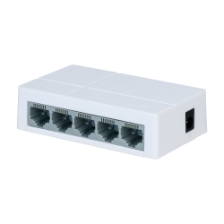 Marken-Fast-Ethernet-Switch - 5 Ports RJ45 - Geschwindigkeit 10/100Mbps - Verbesserte Buffering-Technik für Videoübertragung - P