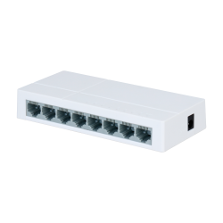 Marken-Fast-Ethernet-Switch - 8 Ports RJ45 - Geschwindigkeit 10/100Mbps - Verbesserte Buffering-Technik für Videoübertragung - P