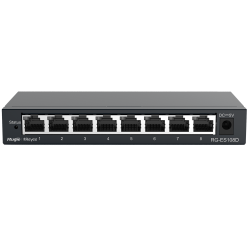 Reyee Switch Desktop - Metallgehäuse - 8 Ports RJ45 - Geschwindigkeit 10/100 Mbps - Plug and Play - Energiesparende Technologie 