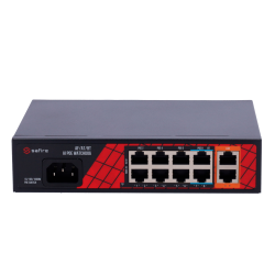 Safire Switch Hi-PoE - 8 PoE + Ports 2 Uplink RJ45 -...