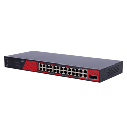 Safire Switch Hi-PoE - 24 Ports + 2 SFP-Uplink + 2 Uplink...