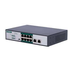 Switch PoE - 8 PoE-Anschlüsse FE + 2 GE - Geschwindigkeit...