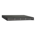 CommScope RUCKUS Networks ICX 7450 Switch 48-port 1 GbE SFP fiber switch bundle includes 4x10G SFP+ uplinks, 2x40G QSFP+ Ruckus