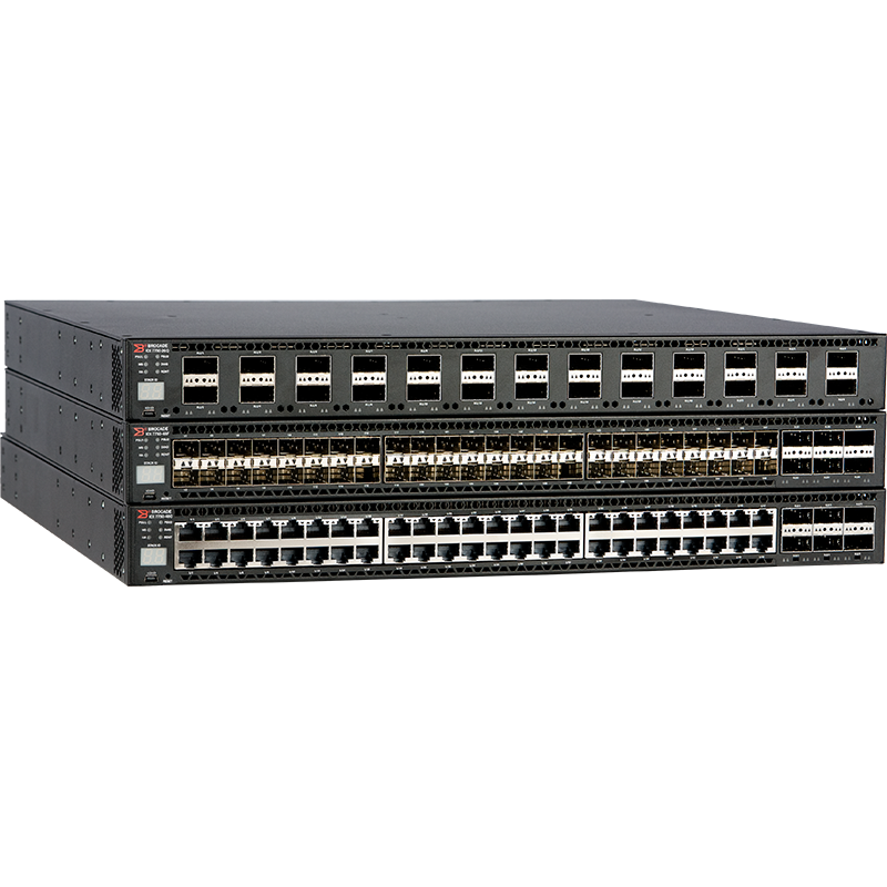 CommScope RUCKUS Networks ICX 7750 Switch with 26 40GbE QSFP+ ports, and one modular slot. Base layer 3 software feature set. Ru