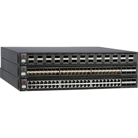 CommScope RUCKUS Networks ICX 7750 Switch with 26 40GbE QSFP+ ports, and one modular slot. Base layer 3 software feature set. Ru