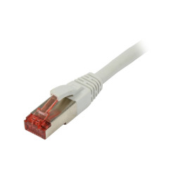 Patch cable RJ45, CAT6 250Mhz, 0.25m gray, S-STP(S/FTP),...