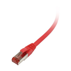 Patch cable RJ45, CAT6 250Mhz, 0.25m red, S-STP(S/FTP),...