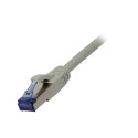 Patch cable RJ45, CAT6A 500Mhz, 0.25m, gray, S-STP(S/FTP), AWG26, LSZH, Synergy 21