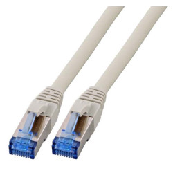 Patchkabel RJ45, CAT6A 500Mhz, 1.0m, grau, S-STP(S/FTP),...