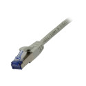 Patchkabel RJ45, CAT6A 500Mhz, 0.5m, grau, S-STP(S/FTP), Komponent getestet(GHMT certified), AWG26, Synergy 21