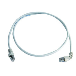 Telegärtner patch cable CAT6A, 0.5m, S/FTP, 1x90° -...