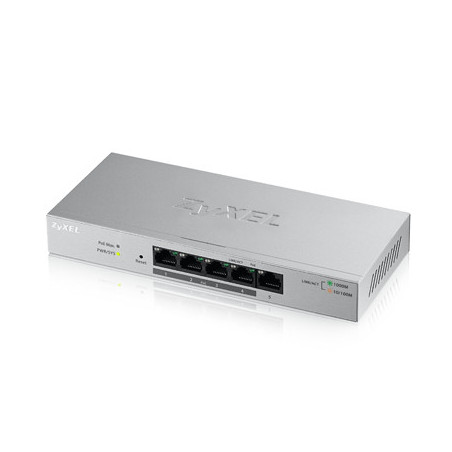 Zyxel Switch smart managed Layer2 5 Port &bull 5x 1 GbE &bull Desktop &bull Lüfterlos &bull GS1200-5 ZyXEL - Artmar Electronic &