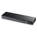 Zyxel Switch smart managed Layer2 28 Port &bull 24x 1 GbE &bull 4x 1 Gb Combo &bull 19 &bull Lüfterlos &bull NebulaFlex &bull GS