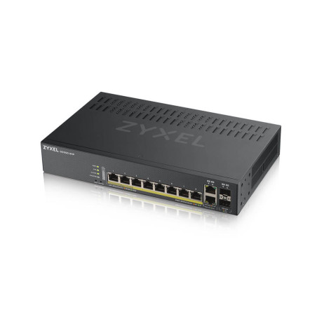 Zyxel Switch smart managed Layer2 10 Port &bull 8x 1 GbE &bull PoE Budget 130 Watt &bull 8x PoE at &bull 2x 1 Gb Combo &bull Des