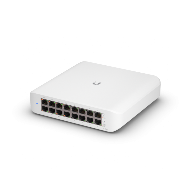 Ubiquiti Switch Lite / 16 Port / 8x POE+ / 8 x RJ45 Gigabit / 45W / USW-Lite-16-PoE Ubiquiti - Artmar Electronic & Security AG 