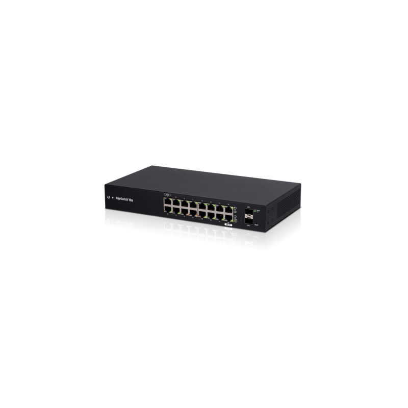 Ubiquiti EdgeSwitch 18 / 16 Gigabit RJ45 Ports / 2 SFP Ports / 1 POE Passthrough / ES-18X 192380 Ubiquiti 1 - Artmar Electronic 