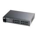 Zyxel Switch unmanaged Layer2 16 Port &bull 16x 1 GbE &bull 19 &bull Lüfterlos &bull GS1100-16 V3 ZyXEL - Artmar Electronic & Se