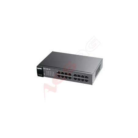 Zyxel Switch unmanaged Layer2 16 Port &bull 16x 1 GbE &bull 19 &bull Lüfterlos &bull GS1100-16 V3 ZyXEL - Artmar Electronic & Se