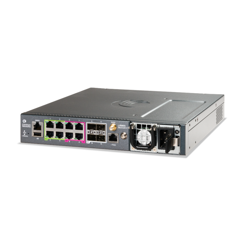 Cambium Networks cnMatrix TX 2012R-P - POE Switch 8 x 1gbps, and 4 SFP+ Cambium Networks - Artmar Electronic & Security AG 