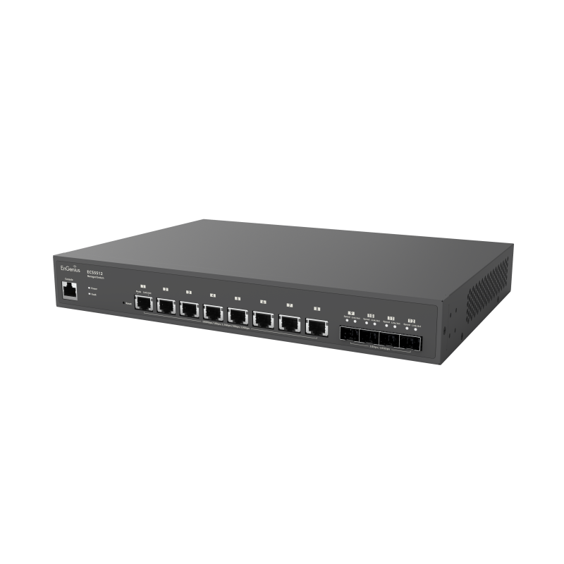 EnGenius Cloud Managed Switch 8-port 10GbE, 4x SFP , L2 , ECS5512 EnGenius - Artmar Electronic & Security AG 