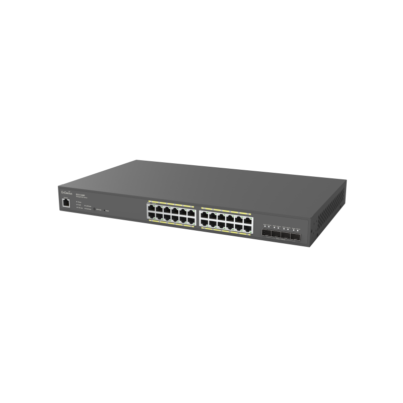 EnGenius Cloud Managed Switch 24-port GbE PoE 240W PoE Budget, 4x 10G SFP ,Slots L2 , ECS1528P - cloud or on-premises management