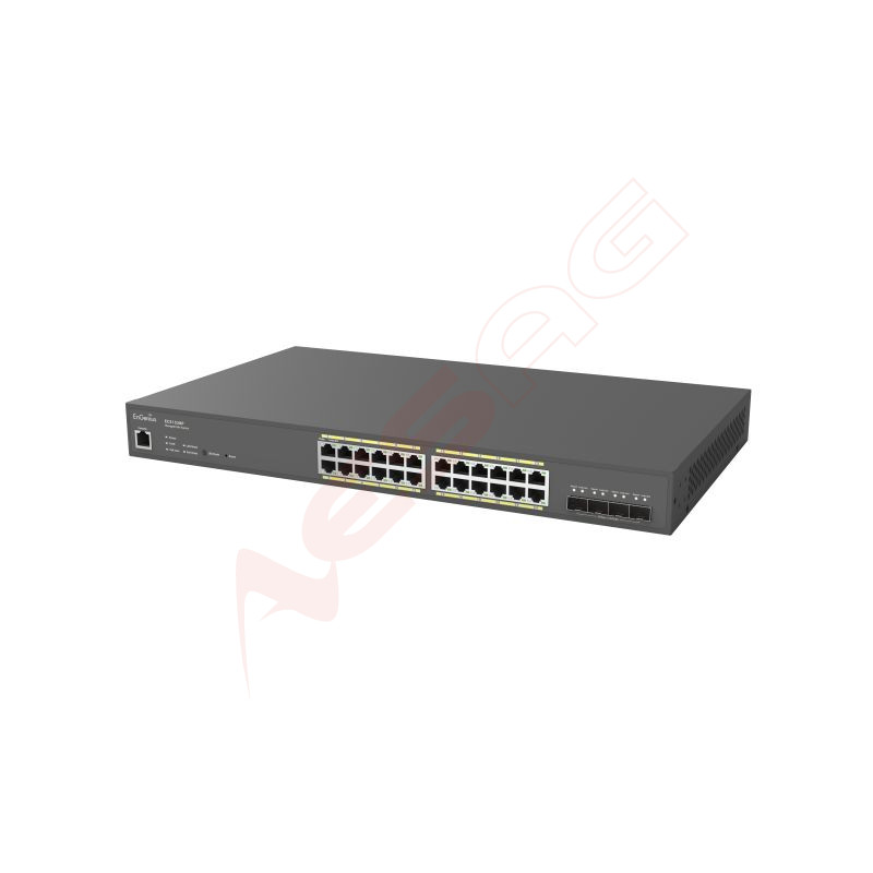 EnGenius Cloud Managed Switch 24-port GbE PoE 240W PoE Budget, 4x 10G SFP ,Slots L2 , ECS1528P - cloud or on-premises management