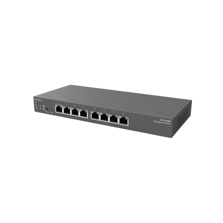 EnGenius Cloud Managed Switch 8-port GbE PoE 55W, L2 , DT, ECS1008P EnGenius - Artmar Electronic & Security AG 