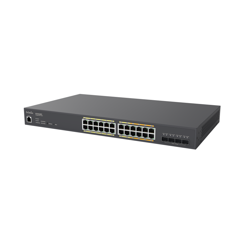 EnGenius Cloud Managed Switch 16-port GbE 8-port Multi-GbE PoE 410W, 4x SFP, L2, ECS2528FP EnGenius - Artmar Electronic & Securi