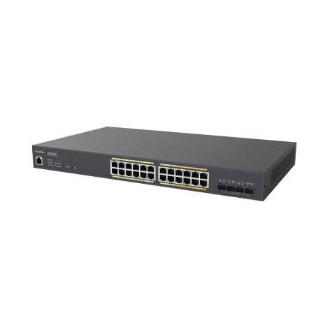 EnGenius Cloud Managed Switch 16-port GbE 8-port Multi-GbE PoE 410W, 4x SFP, L2, ECS2528FP EnGenius - Artmar Electronic & Securi