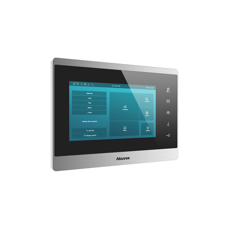 Akuvox Indoor-Station IT82R, Touch Screen, Android, POE, silver Akuvox - Artmar Electronic & Security AG 