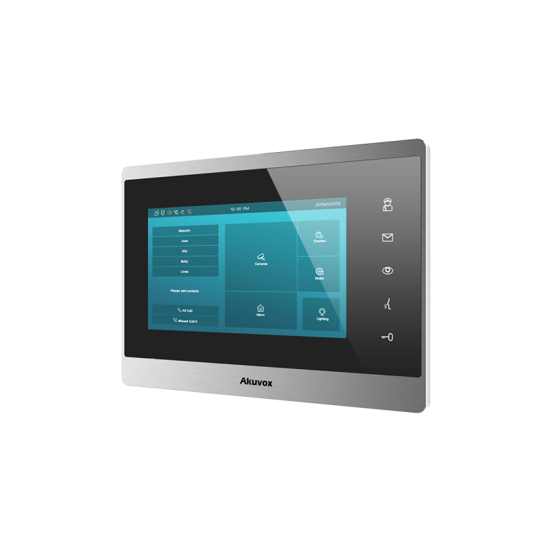 Akuvox Indoor-Station IT82R, Touch Screen, Android, POE, silver Akuvox - Artmar Electronic & Security AG 